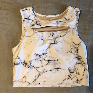 Buff Bunny Marble Crop Top